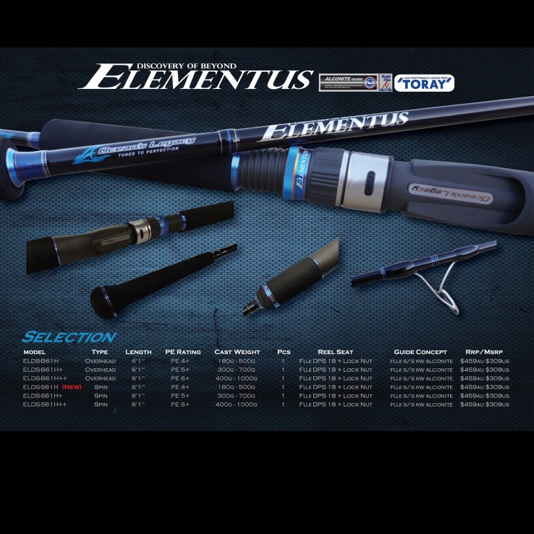 Ocean's ELEMENTUS ELDS-S611H MAX 500 PE4+ Spin